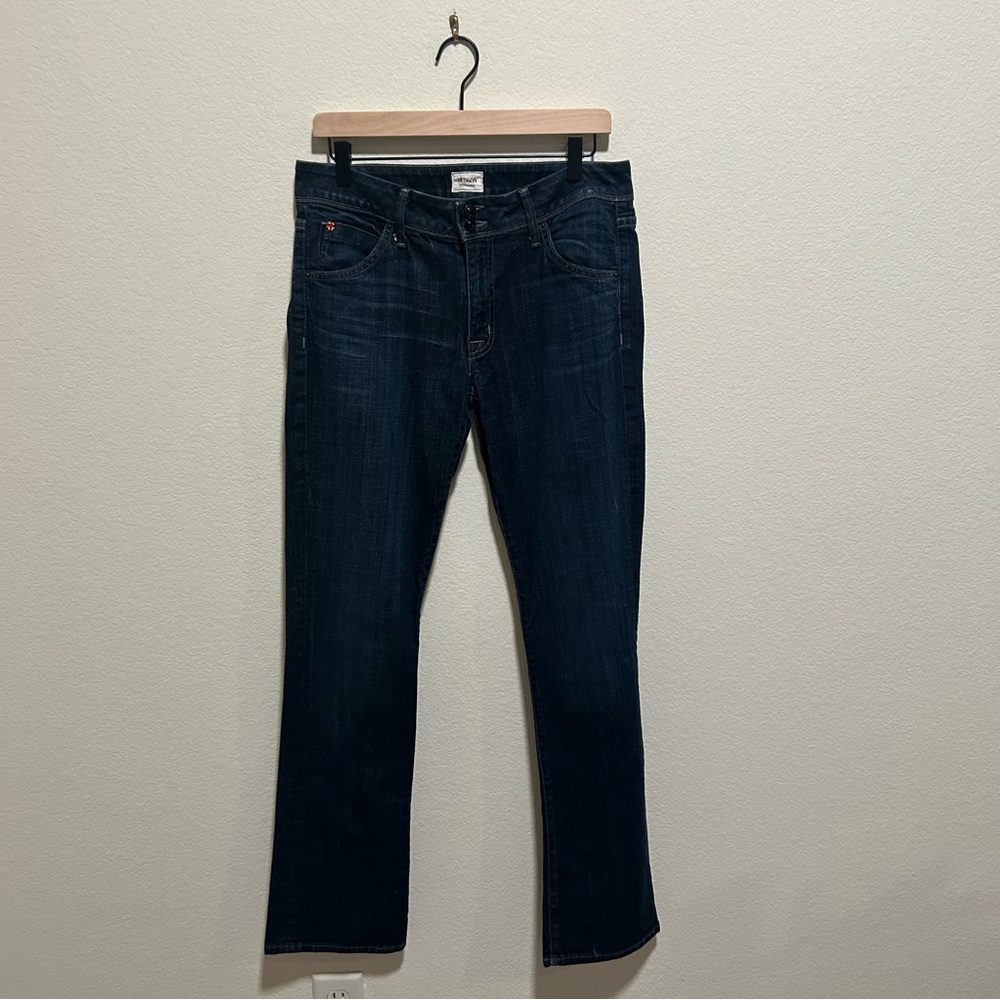 Hudson Jeans Women's Classic Blue Wash Denim Beth mid rise baby boot bootcut